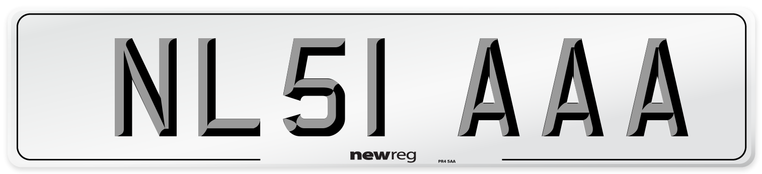 NL51 AAA Number Plate from New Reg